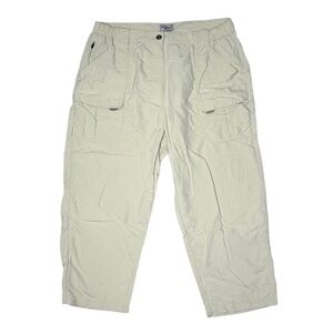 L. L. Bean nylon cargo capri pants
